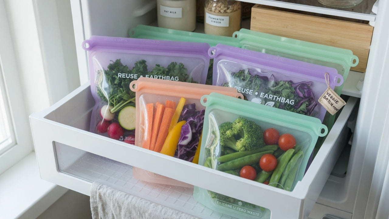 Silicone Vacuum Storage Bags | Airtight Kitchen Organization